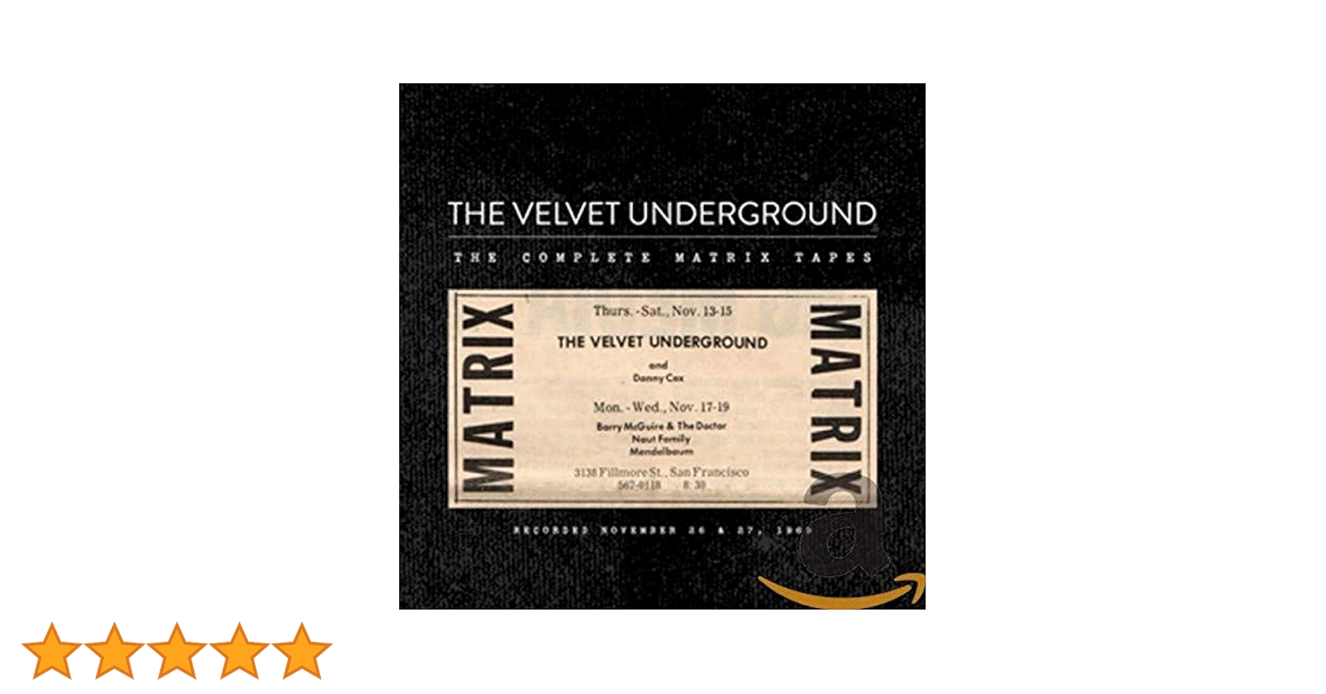 ヴェルヴェット・アンダーグラウンド　マトリックス　CD 新品未開封 ザ・コンプリート・マトリックス・テープズ[CD